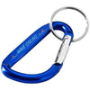 Branded Promotional TIMOR CARABINER KEYRING CHAIN in Blue Keyring From Concept Incentives.