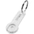 Branded Promotional SHOPPY COIN HOLDER KEYRING CHAIN in White Solid Keyring From Concept Incentives.