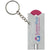 Branded Promotional ALLEGRO LED KEYRING CHAIN LIGHT with Coin Holder in Magenta-silver Torch From Concept Incentives.