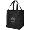 Branded Promotional LIBERTY BOTTOM BOARD NON-WOVEN TOTE BAG in Black Solid Bag From Concept Incentives.