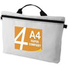Branded Promotional ORLANDO ZIPPERED CONFERENCE BAG with Pen-Loop in White Solid Bag From Concept Incentives.