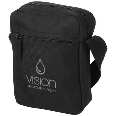 Branded Promotional NEW YORK MESSENGER BAG in Black Solid Bag From Concept Incentives.