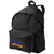 Branded Promotional URBAN COVERED ZIPPER BACKPACK RUCKSACK in Black Solid Bag From Concept Incentives.