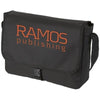 Branded Promotional OMAHA SHOULDER BAG in Black Solid Bag From Concept Incentives.