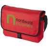 Branded Promotional OMAHA SHOULDER BAG in Red Bag From Concept Incentives.