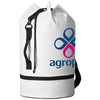 Branded Promotional IDAHO SAILOR ZIPPERED BOTTOM DUFFLE BAG in White Solid Bag From Concept Incentives.