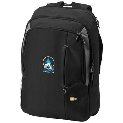 Branded Promotional RESO 17 LAPTOP BACKPACK RUCKSACK in Black Solid Bag From Concept Incentives.
