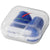 Branded Promotional SERENITY EARPLUGS with Travel Case in Royal Blue Ear Plugs From Concept Incentives.