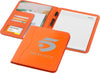 Branded Promotional EBONY A4 PORTFOLIO in Orange Conference Folder from Concept Incentives