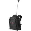 Branded Promotional LYNS 17 LAPTOP TROLLEY BACKPACK RUCKSACK in Black Solid Bag From Concept Incentives.
