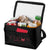 Branded Promotional KUMLA SLASH POCKET LUNCH COOL BAG in Black Solid Cool Bag From Concept Incentives.