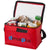 Branded Promotional KUMLA SLASH POCKET LUNCH COOL BAG in Red Cool Bag From Concept Incentives.