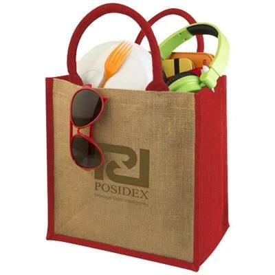 Branded Promotional CHENNAI JUTE TOTE BAG in Natural Bag From Concept Incentives.
