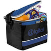 Branded Promotional LEVY SPORTS COOL BAG in Black Solid-royal Blue Cool Bag From Concept Incentives.