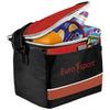 Branded Promotional LEVY SPORTS COOL BAG in Black Solid-red Cool Bag From Concept Incentives.