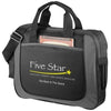 Branded Promotional THE DOLPHIN BUSINESS BRIEFCASE in Black Solid-grey Bag From Concept Incentives.