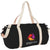 Branded Promotional COCHICHUATE COTTON BARREL DUFFLE BAG in Black Bag From Concept Incentives.
