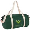 Branded Promotional COCHICHUATE COTTON BARREL DUFFLE BAG in Green Bag From Concept Incentives.