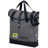Branded Promotional HUDSON 14 LAPTOP TOTE BAG in Grey-black Solid Bag From Concept Incentives.