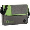 Branded Promotional OFFSET MESSENGER BAG in Grey-green Bag From Concept Incentives.