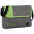 Branded Promotional OFFSET MESSENGER BAG in Grey-green Bag From Concept Incentives.