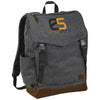 Branded Promotional CAMPSTER 15 LAPTOP BACKPACK RUCKSACK in Heather Charcoal Bag From Concept Incentives.
