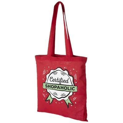 Branded Promotional PERU 180 G-M¬≤ COTTON TOTE BAG in White Solid Bag From Concept Incentives.