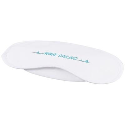 Branded Promotional AURORA SLEEPING MASK in White Solid Eye Mask From Concept Incentives.