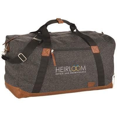 Branded Promotional CAMPSTER 22 DUFFLE BAG in Heather Charcoal Bag From Concept Incentives.