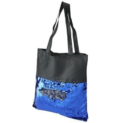 Branded Promotional MERMAID SEQUIN TOTE BAG in Grey-black Solid Bag From Concept Incentives.
