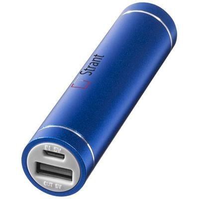 Branded Promotional BOLT 2200 MAH POWER BANK in Blue Charger From Concept Incentives.