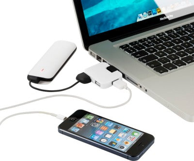 Branded Promotional GAIA 4-PORT USB HUB From Concept Incentives.
