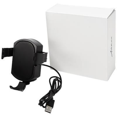 Branded Promotional PRIM DETACHABLE CORDLESS PHONE MOUNT in Black Solid Technology From Concept Incentives.