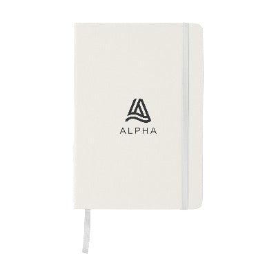 Branded Promotional BUDGETNOTE A5 BLANC in White Jotter from Concept Incentives