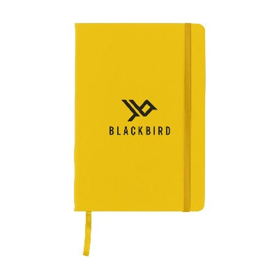 Branded Promotional BUDGETNOTE A5 BLANC in Yellow Jotter from Concept Incentives