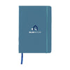 Branded Promotional BUDGETNOTE A5 BLANC in Cyan Jotter from Concept Incentives