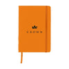 Branded Promotional BUDGETNOTE A5 BLANC in Orange Jotter from Concept Incentives