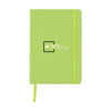 Branded Promotional BUDGETNOTE A5 BLANC in Green Jotter from Concept Incentives