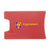Branded Promotional RFID VISITA CARD HOLDER in Red Credit Card Holder From Concept Incentives.