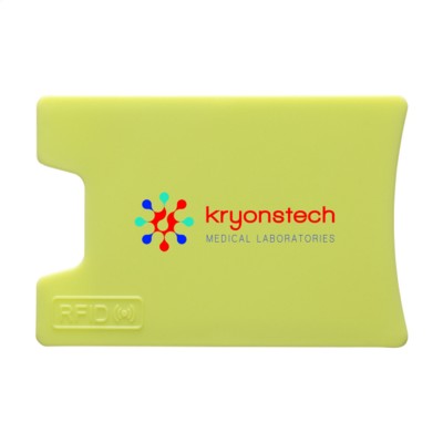 Branded Promotional RFID VISITA CARD HOLDER in Light Green Credit Card Holder From Concept Incentives.