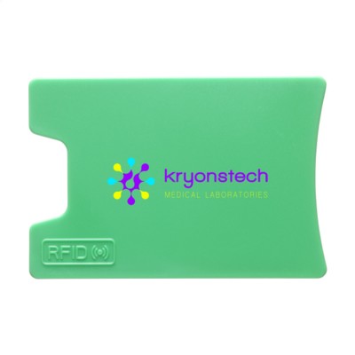 Branded Promotional RFID VISITA CARD HOLDER in Dark Green Credit Card Holder From Concept Incentives.