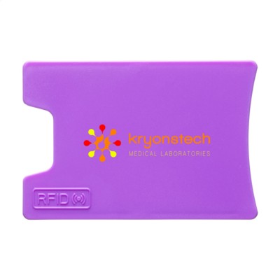 Branded Promotional RFID VISITA CARD HOLDER in Purple Credit Card Holder From Concept Incentives.
