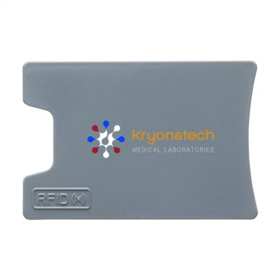 Branded Promotional RFID VISITA CARD HOLDER in Grey Credit Card Holder From Concept Incentives.