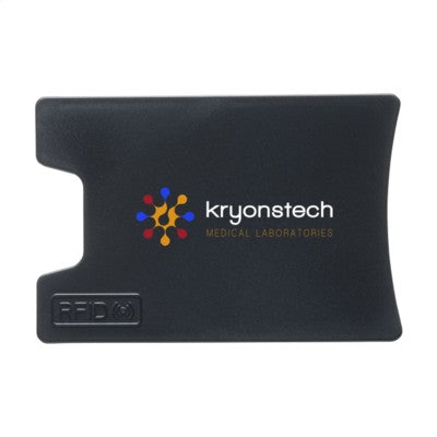 Branded Promotional RFID VISITA CARD HOLDER in Black Credit Card Holder From Concept Incentives.