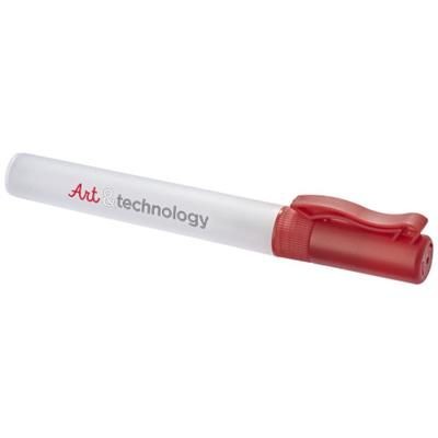 Branded Promotional SPRITZ 10 ML HAND CLEANSER SPRAY PEN in Red Soap From Concept Incentives.