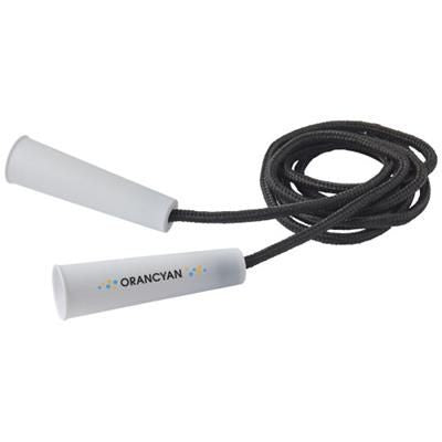 Branded Promotional RICO 2 METRE SKIPPING ROPE in Black Solid Skipping Rope From Concept Incentives.