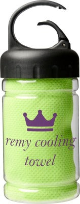 Branded Promotional REMY COOLING TOWEL in Green from Concept Incentives
