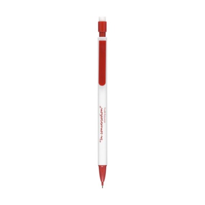 Branded Promotional SIGNPOINT REFILLABLE PENCIL in Red & White Pencil From Concept Incentives.