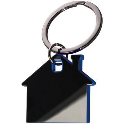 Branded Promotional COLORADO SPRINGS KEYRING in Blue Keyring From Concept Incentives.