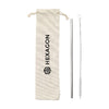 Branded Promotional REUSABLE 1 PIECE ECO STRAW STAINLESS STEEL STRAW SET from Concept Incentives